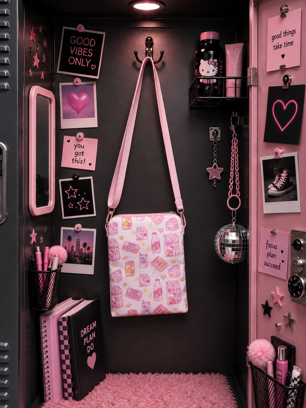 Loungefly Hello Kitty And Friends Beverages Passport Crossbody Bag.NWT